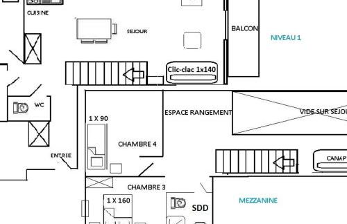 Appartement 5 pièces, 9 pers, skis aux pieds, parking, Les Saisies - FR-1-594-216 - Foto 18
