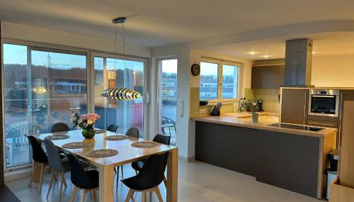 Modernes Business Penthouse Stuttgart-Schönaich, 6 Schlafzimmer, 9 Einzelbetten, Messe, A81 - Foto 4, stove, toaster, minibar