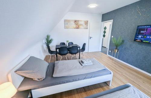 ALFA Stuttgart 3 Zimmer 6 Betten Apartment Wasen MercedesBenz MHP Arena l Bad I Küche l WIFI & SmartTV l 3BR & 6 Beds l Bathroom l Kitchen - Foto 10