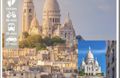 Nice Apartment with amazing view of Paris with private Parking - Foto 47