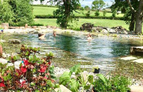 Mid-Wales Farmhouse, swimming pool, tranquil countryside views, sleeps 14 - Foto 7