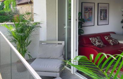 Modernes Wasserfront Wohnung, Terrasse, Parkplatz - Foto 7