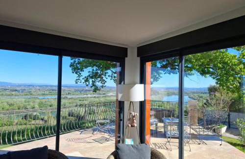 VILLA avec VUE MAGNIFIQUE -entièrement climatisée - piscine - Foto 15