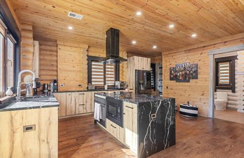 Log House Chalet, Volleyball field, Sauna, Hot Tub - Foto 10
