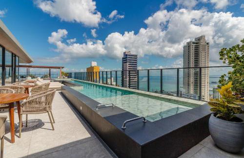 Apartamento com Piscina Rooftop Academia Vista Mar Garagem no Corredor da Vitoria - Foto 21