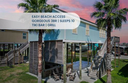 3BR Beach Retreat - Tiki Bar, Ocean Deck, Pet-Friendly & Sleeps 10 - Foto 1