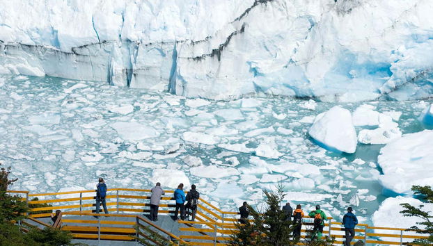Pasarelas junto a los glaciares