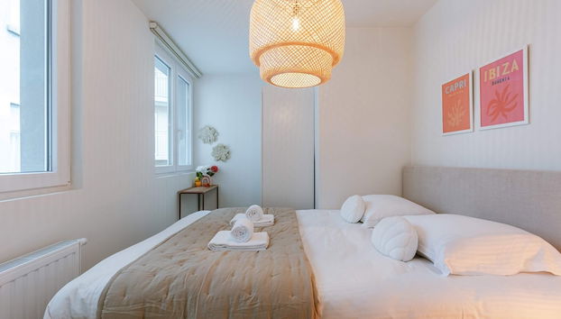 Huswell - Charming Central Apartment in Ostend - Perfect for 7 Guests - Foto 2, Habitación
