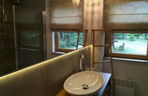 Deluxe Holiday Zdrojowa -Willa typu Alpejskiego w Borach Tucholskich-Całoroczna Balia z jacuzzi-Prywatny las i strumyk -Duża Wiata grillowa - Foto 18