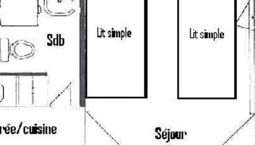 Studio rénové 2 pers. au pied des pistes - FR-1-455-116 - Foto 3