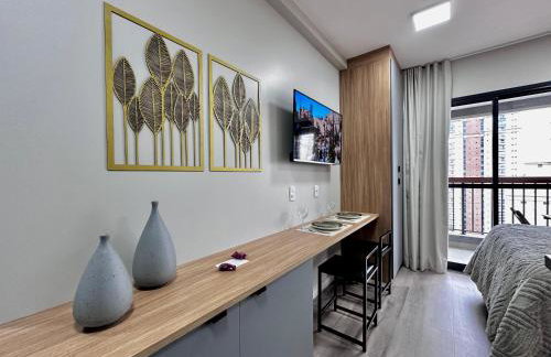 Studio com piscina a 1 minuto a pé do Metrô Brooklin - Foto 32