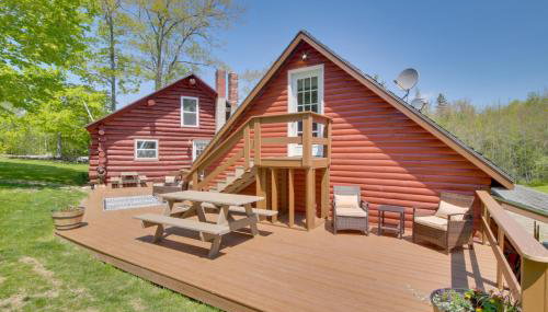 Trout Ponds and Sauna Unique Log Cabin in Freedom - Foto 2