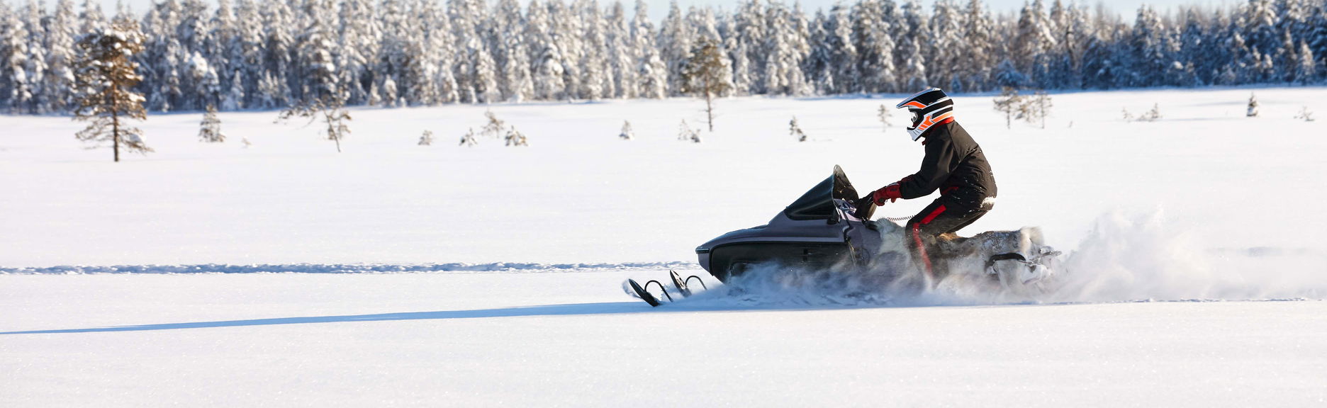 Paseo en moto de nieve por Saariselkä