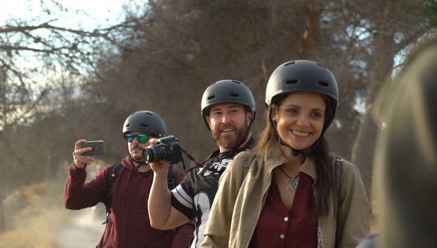 Having fun during the segway tour