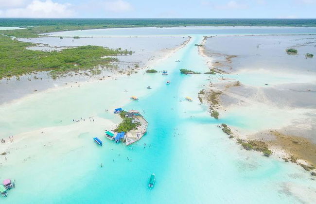 TOUR BACALAR mágico com passeio de Barco Pontão. (Transporte + Café da Manhã + Alimentação) - Foto 7