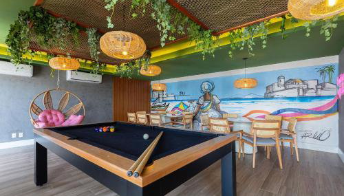 Porto Privilege Housi - 400m da Praia, Barra, Circuito do Carnaval, Piscina no Rooftop, Academia, Coworking e Minimarket by Carpediem - Foto 5, Game Room
