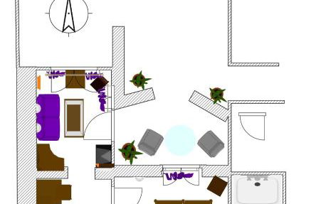 Ferienwohnung mit kleiner Innenhof-Terrasse im mediterranen Stil - Foto 10