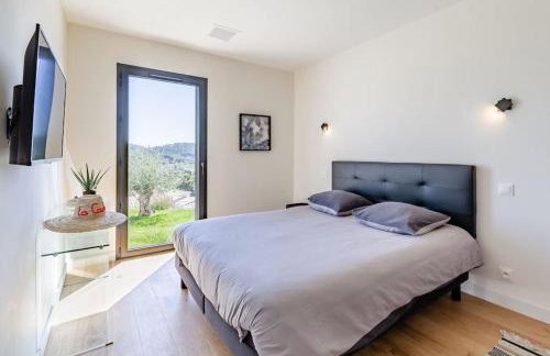 VillaCadière Vue Mer et Vignes Piscine à débordement - Foto 40