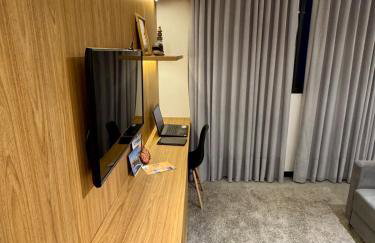 Flat confortável, a 200 metros da praia com estacionamento - Foto 39