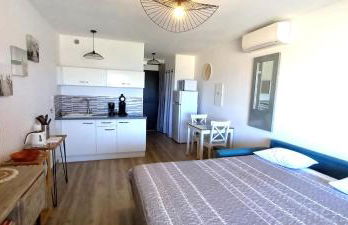 Studio standing classé meublé de tourisme avec terrasse vue mer " les pieds dans l'eau " à Algajola - Foto 13