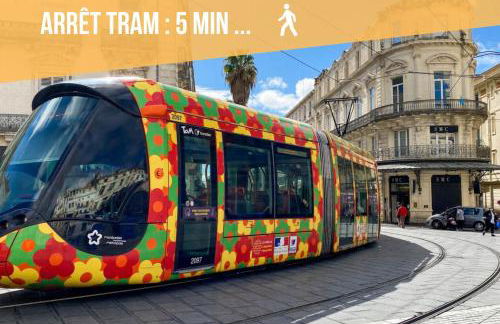 Youmi - Appartement Calme avec Jacuzzi et Clim à 5min de la Comédie, Tram à 200m - Foto 16