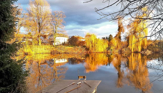Ferienwohnung 11 mit großer Terrasse am Privatsee - Foto 2, Imagen principal