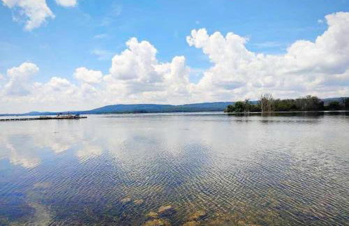 Rustic Chic Alabama Cabin w Loft Fire Pit Pet Friendly Fenced Yard Lake Guntersville - Lucky Lodge - Foto 1