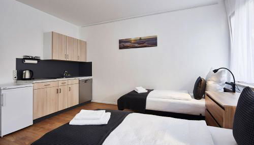 Lemon Suites 1,Apartment im Künstlerviertel - Nähe Innenstadt und UBahn, 2 Zimmer, 3 Einzelbetten und ein Doppelbett - Foto 3