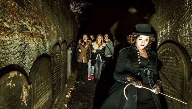 Disfrutando del tour teatralizado