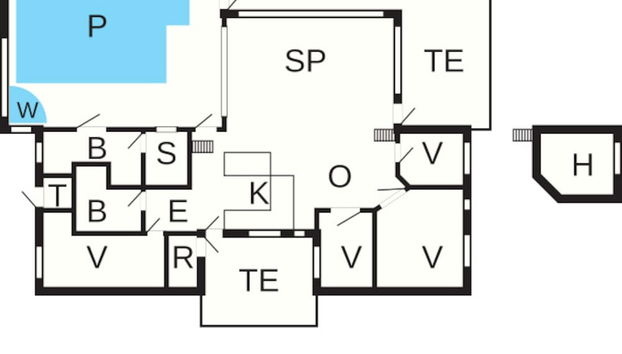 14 Person Holiday Home in Blokhus - Foto 2, Plano