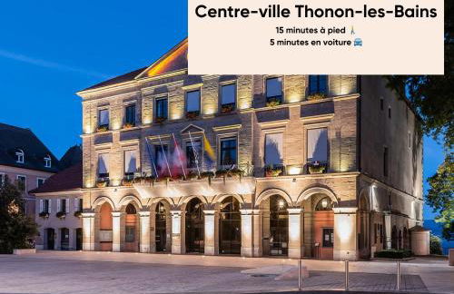 Cosy et moderne avec Clim - Lac Léman - Foto 18