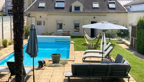 La Paisible - Maison 6 pers piscine - Le Mans centre - Foto 2, Garden