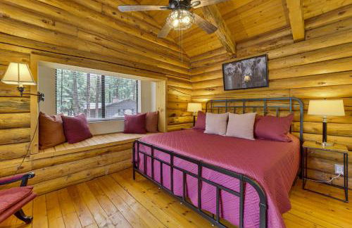 Covered Deck, Private Acreage Log Cabin in Pine - Foto 13