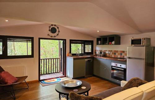 Treetops Lodge, private Cornish hideaway, parking, garden - Foto 25