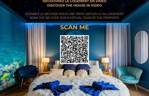 CathyVoyages - Ciel étoilé - Bord de Mer - Parking gratuit - Vidéoprojecteur - Lit rond - La Paillote Strasbourgeoise - Photo 4