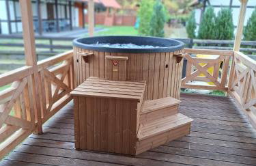 Pastelowy Domek z balią elektryczną z jacuzzi - Foto 25