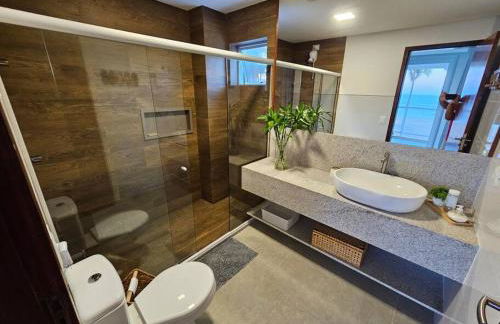 Piscina aquecida, 5 suítes e pé na areia com vista espetacular!! - Photo 73