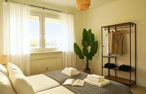 Gemütliches 3-Raum Apartment mit Boxspringbetten, vollausgestattet Küche, Balkon, WLAN, 40 Zoll HD-TV, Parkplätze - Foto 17