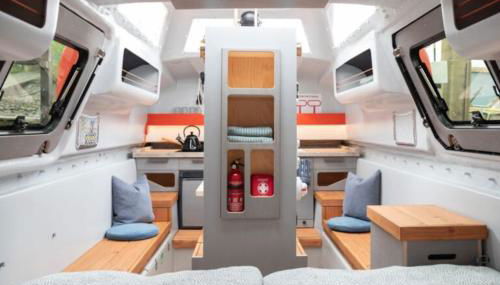 Ausgebautes Freifallrettungsboot KNUTSCHKUGEL - Foto 3