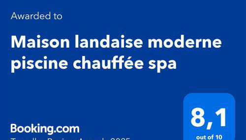 Maison landaise moderne avec piscine chauffée et spa - Foto 2