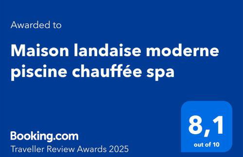 Maison landaise moderne avec piscine chauffée et spa - Foto 2