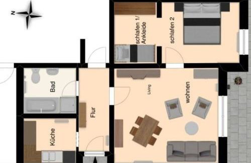 nette Ferienwohnung mit eigenem Eingang und Sonnenterrasse - Foto 20