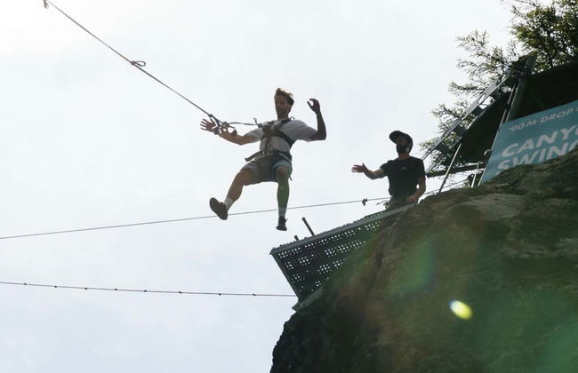 Saut à l'élastique dans le canyon du Glacier - Photo 8