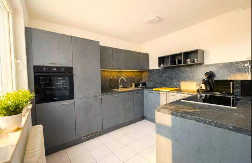 stylische 110m2 Wohnung in Top Lage mit Balkon und 2 Schlafzimmern für bis zu 6 Personen sowie kostenloser Parkgarage max 1,65m Höhe und 1,8m Breite - Foto 2