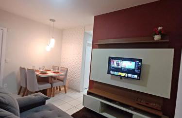 Apartamento com AR Condicionado splint, condomínio com piscina 2 Qts, próximo à praias e ao pavilhão de Carapina com portaria 24h - Foto 14