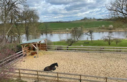 Ferienwohnung mit Kamin und traumhafter Dachterrasse mit Weitblick in die Natur - Foto 27