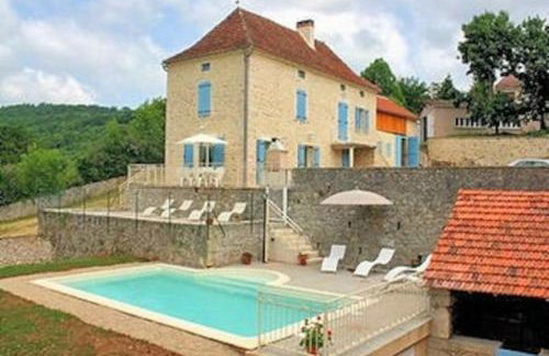 Gite st cirq Lapopie piscine vue imprenable - Foto 1