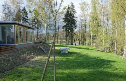 Ferienhaus direkt am See - Kamin, Klima, Sauna und Boot - Foto 32