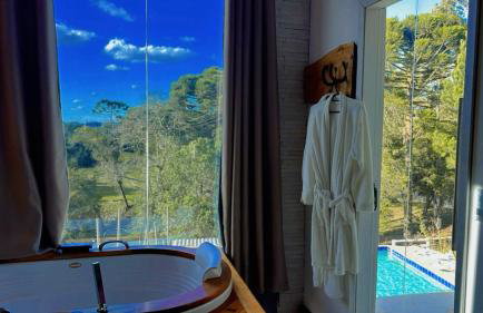 Suite Piscina térmica e Banheira Jacuzzi a 20km de Ctba - Foto 10