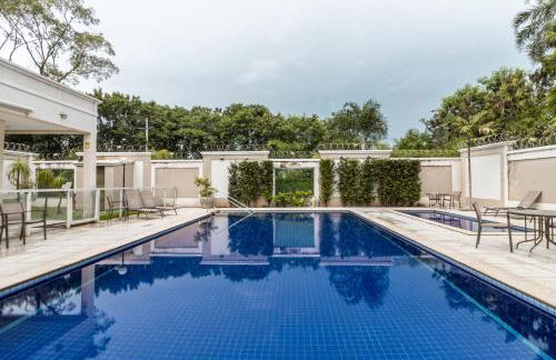 Flats Praia Uberlandia - Apt próximo ao Praia Clube - Area de lazer com Portaria 24 horas, piscina, academia, brinquedoteca, churrasqueira e áreas verdes para caminhadas - Foto 53